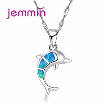 Cute Dolphin Blue Fire Opal Necklace Pendants 925 Sterling Silver Necklace Women Jewelry Femme Romantic Gift Top Quality
Cute Dolphin Blue Fire Opal Necklace Pendants 925 Sterling Silver Necklace Women Jewelry Femme Romantic Gift Top Quality
