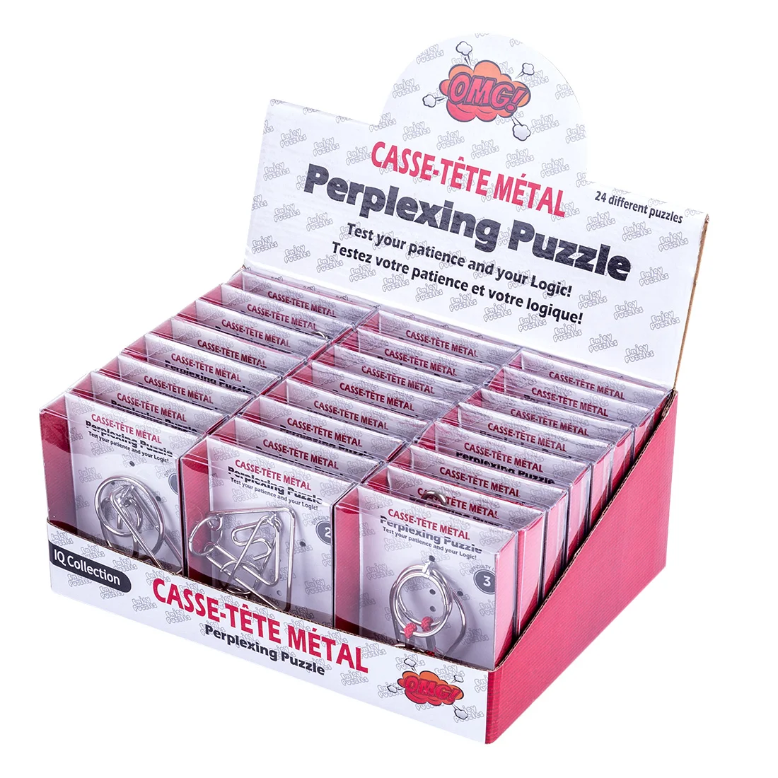 24pcs Metal Wire Puzzle Mind Brain Teaser Puzzles Game Adults Children Kids Montessori Early Educational Toys New Year Gifts
24pcs Metal Wire Puzzle Mind Brain Teaser Puzzles Game Adults Children Kids Montessori Early Educational Toys New Year Gifts
