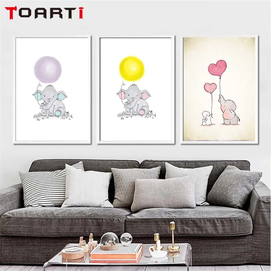 Nordic Style Print Lovely Animal Poster Cute Elephant Balloon Wall Nursery Art Style Picture Children Bedroom Wall Decoration
Nordic Style Print Lovely Animal Poster Cute Elephant Balloon Wall Nursery Art Style Picture Children Bedroom Wall Decoration