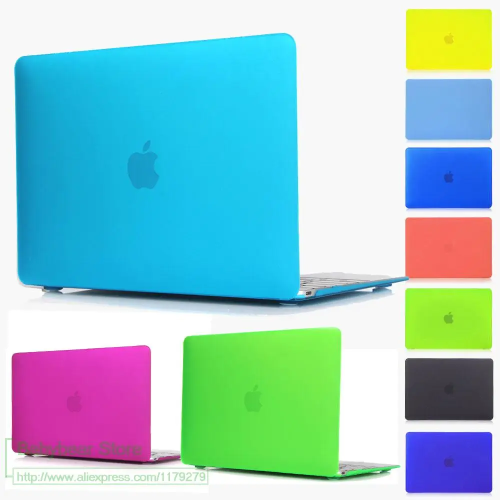 

Christmas Gifts New colour Matte Rubberized Case For Apple Macbook Pro 13 15 Pro With Retina For Mac Air 11" 13" 12'' bag cover