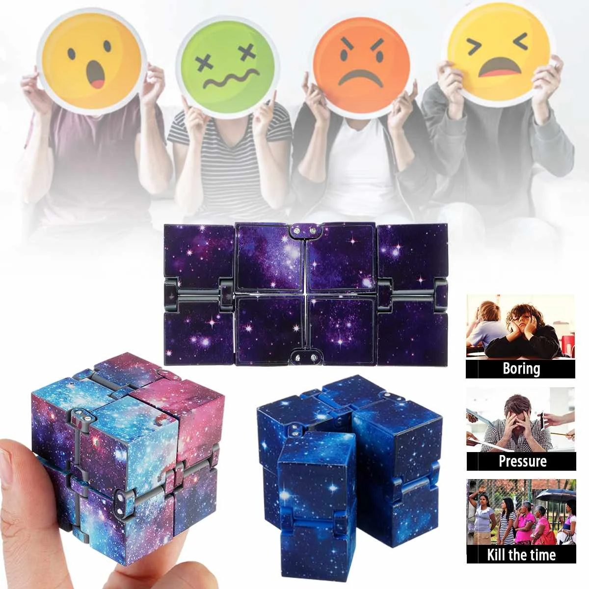 4x4x4cm Infinty Mini Funny Magiic Cube Stress Release Fidget Pressure Relief Anti Anxiety Blocks Children Kids Adult Puzzle Toy
4x4x4cm Infinty Mini Funny Magiic Cube Stress Release Fidget Pressure Relief Anti Anxiety Blocks Children Kids Adult Puzzle Toy