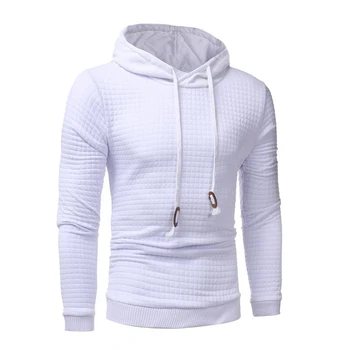 남성용 긴팔 캐주얼 풀오버 후드 스웻셔츠, 흰색 후디 운동복, 운동복 코트, 플러스 사이즈 S-3XL, 2021