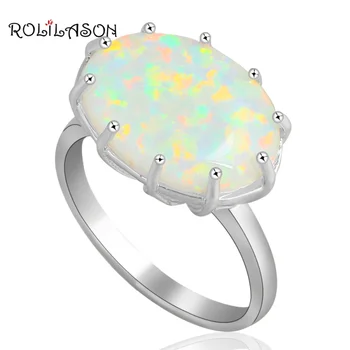 Huge Oval Rings Popular online White fire Opal silver plated Stamped Ring Jewelry Rings USA size #6 #7 #8 #9 OR613
Huge Oval Rings Popular online White fire Opal silver plated Stamped Ring Jewelry Rings USA size #6 #7 #8 #9 OR613