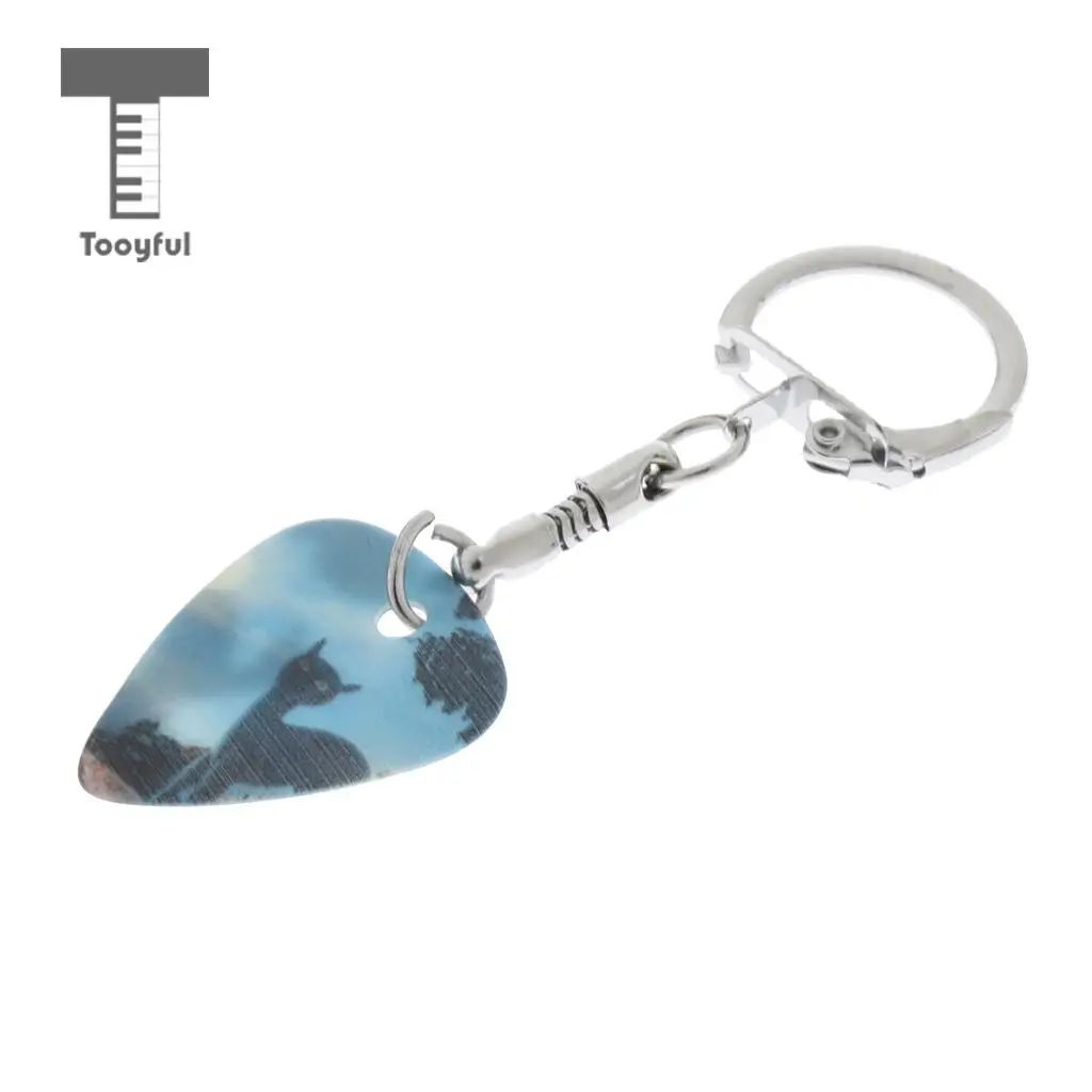 Acoustic Electric Celluloid Smooth Guitar Plectrum Picks Happy Halloween Keychain Key Fob