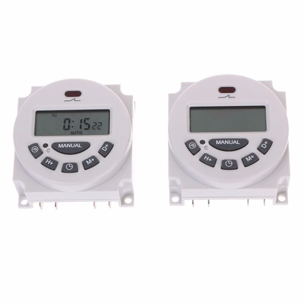 DC 12V AC 220V Digital LCD Weekly Programmable Time Switch Relay Electronic Timer
DC 12V AC 220V Digital LCD Weekly Programmable Time Switch Relay Electronic Timer