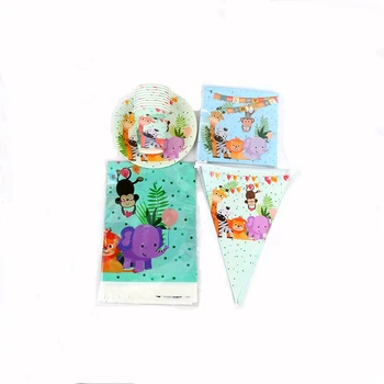 51pcs Zoo Theme Disposable Tableware Set Lion Elephant Monkey Giraffe Kids Favor Child's Birthday Thanksgiving Party Supplies
51pcs Zoo Theme Disposable Tableware Set Lion Elephant Monkey Giraffe Kids Favor Child's Birthday Thanksgiving Party Supplies