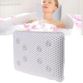 29x20cm Non-slip Bathtub Pillow Soft Bath SPA Headrest Waterproof With Suction Cups 831F
29x20cm Non-slip Bathtub Pillow Soft Bath SPA Headrest Waterproof With Suction Cups 831F