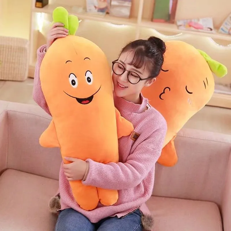 60CM Cute Vegetables Carrot Plush Toys Creative Simulation Plant Pillow Stuffed Soft Cushion for Kids Christmas Gift Sofa Decor
60CM Cute Vegetables Carrot Plush Toys Creative Simulation Plant Pillow Stuffed Soft Cushion for Kids Christmas Gift Sofa Decor