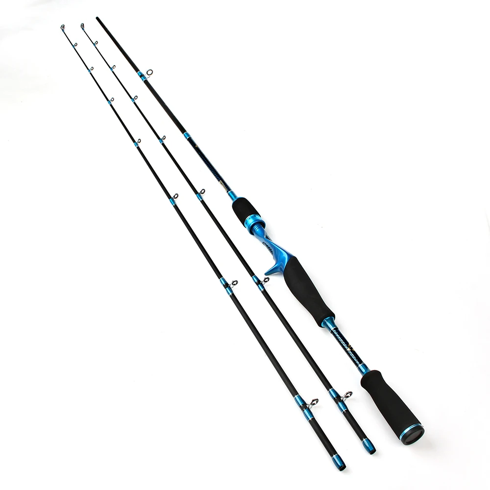 FTK Arrival 99% Carbon 2.1m Hard 2 Section M ML Lure Fishing Rod Baitcasting Rod Olta Vara De Pesca Acesorios