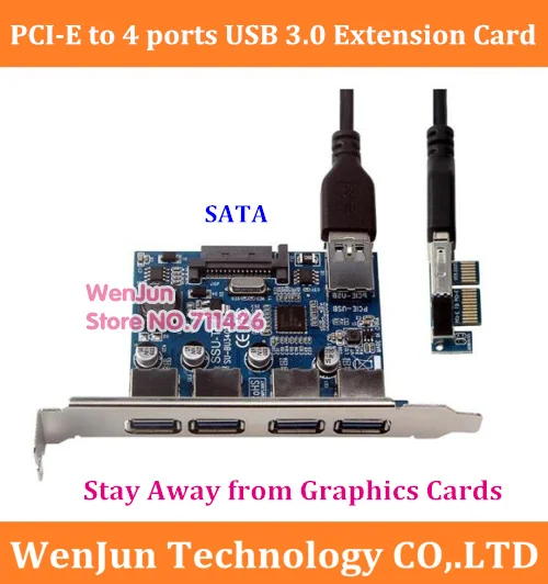 NEW high speed PCI-E X1 to USB 3.0 4port Extension Card with USB3.0 Cable for PC Computer Save space stay away from video card
NEW high speed PCI-E X1 to USB 3.0 4port Extension Card with USB3.0 Cable for PC Computer Save space stay away from video card