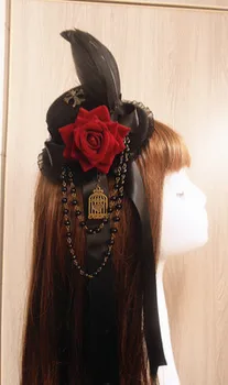 Gothic Hat Lolita Punk Diablo Vampire Court Restoring ancient ways Cos Gothic Tire Party Halloween Gift Cosplay
Gothic Hat Lolita Punk Diablo Vampire Court Restoring ancient ways Cos Gothic Tire Party Halloween Gift Cosplay