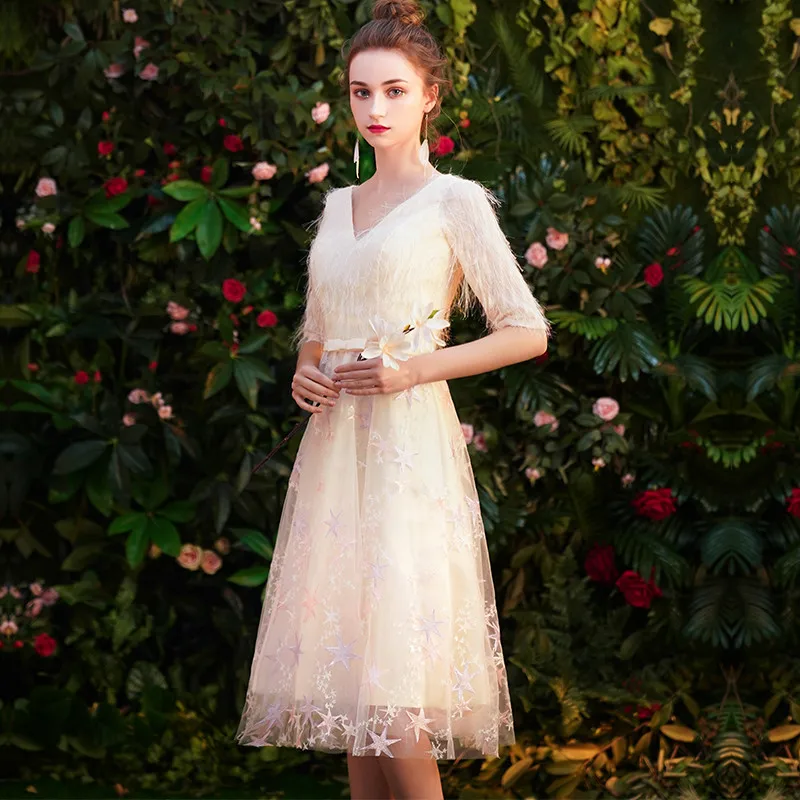 wei yin 2019 Lace Cocktail Dresses Elegant V-neck High Waist Knee Length Fashionable Affordable Party Dresses for Women WY1587
wei yin 2019 Lace Cocktail Dresses Elegant V-neck High Waist Knee Length Fashionable Affordable Party Dresses for Women WY1587