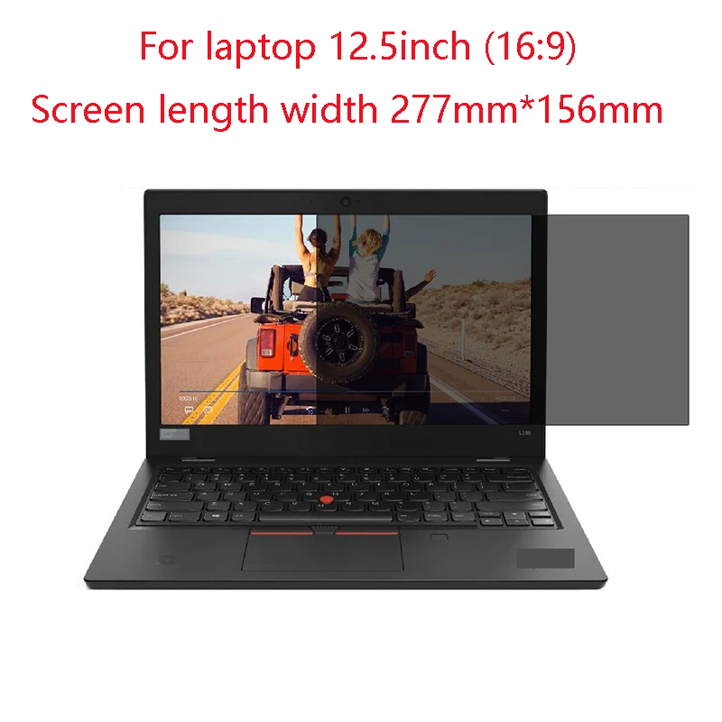 Laptop screen privacy anti-blue light protection vision For laptop 12.5inch 16:9 Screen length width 277mm* 156mm
Laptop screen privacy anti-blue light protection vision For laptop 12.5inch 16:9 Screen length width 277mm* 156mm