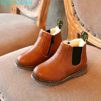 Winter Children Boots 2018 New Toddler Boys Pu Leather Shoes Fashion Girl Martin Boots Vintage Warm Plush Waterproof Kids Boot
Winter Children Boots 2018 New Toddler Boys Pu Leather Shoes Fashion Girl Martin Boots Vintage Warm Plush Waterproof Kids Boot