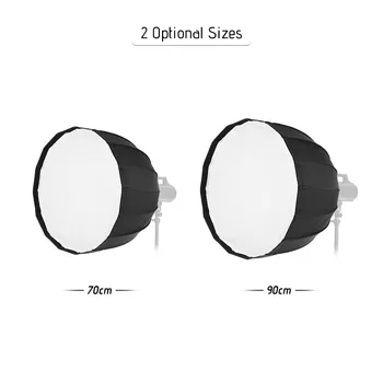 Andoer 16 Rods Portable Deep Parabolic Umbrella Softbox for Bowens Mount Studio Flash Light for Aputure COB / Godox AD600B
Andoer 16 Rods Portable Deep Parabolic Umbrella Softbox for Bowens Mount Studio Flash Light for Aputure COB / Godox AD600B