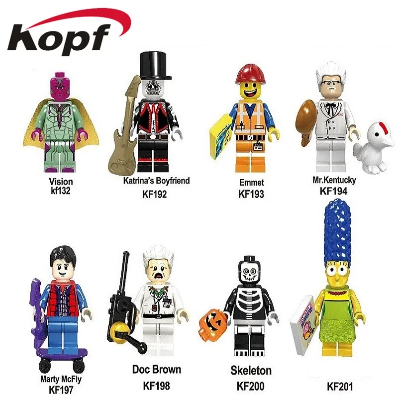 Single Sale Super Heroes Vision Skeleton Doc Brown Marty Building Figures Blocks Bricks Children Gift Toys KF6022
Single Sale Super Heroes Vision Skeleton Doc Brown Marty Building Figures Blocks Bricks Children Gift Toys KF6022