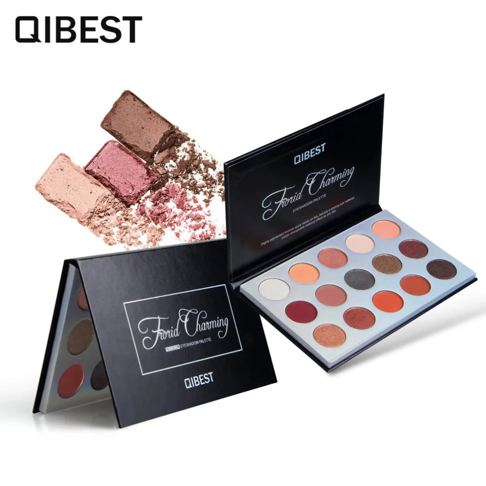 Qibest 15 colors Maquiagem Glitter Eyeshadow Palette Shimmer & Matte Eye shadow Red Orange for Party Makeup Palette Cosmetics
Qibest 15 colors Maquiagem Glitter Eyeshadow Palette Shimmer & Matte Eye shadow Red Orange for Party Makeup Palette Cosmetics