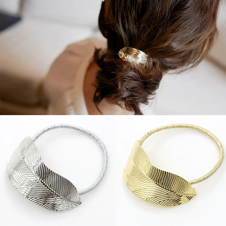 Korean version of the new alloy thin leaves hair ring head rope rubber band retro leaf head flower headdress hair accessories
Korean version of the new alloy thin leaves hair ring head rope rubber band retro leaf head flower headdress hair accessories