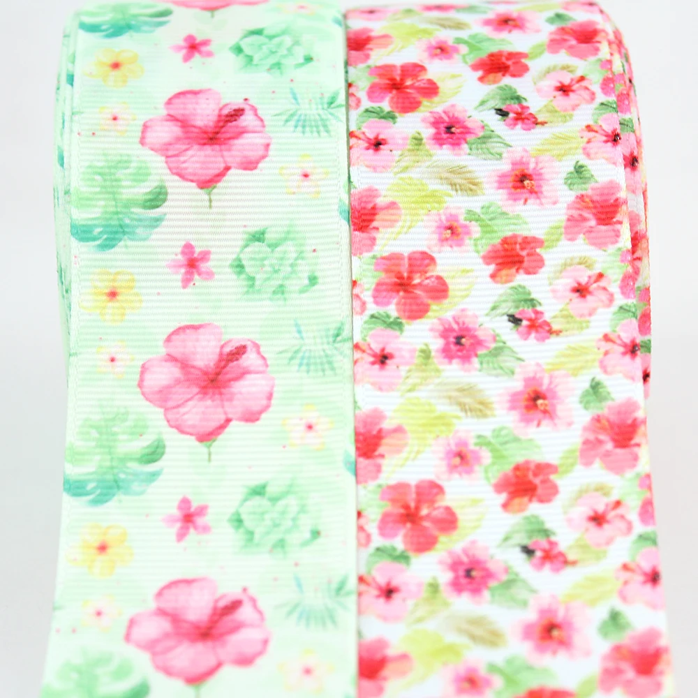 New flower printed grosgrain ribbon flowers 16mm 22mm 25mm 38mm 75mm DIY hair bows band wedding deractive ribbons 50 yards
New flower printed grosgrain ribbon flowers 16mm 22mm 25mm 38mm 75mm DIY hair bows band wedding deractive ribbons 50 yards