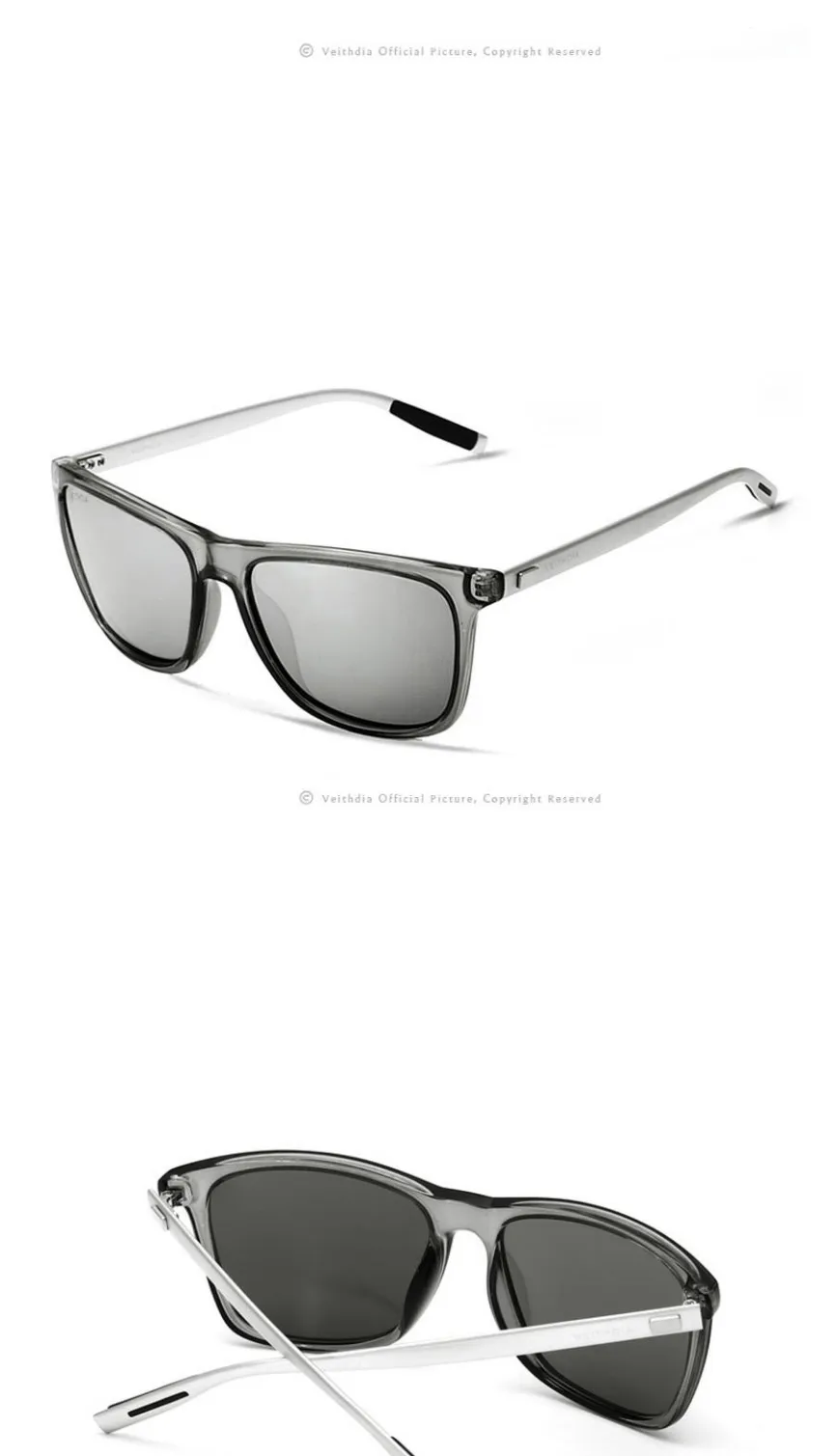 VEITHDIA Brand Unisex Retro Aluminum+TR90 Sunglasses Polarized Lens Vintage Eyewear Accessories Sun Glasses For Men/Women 6108 18