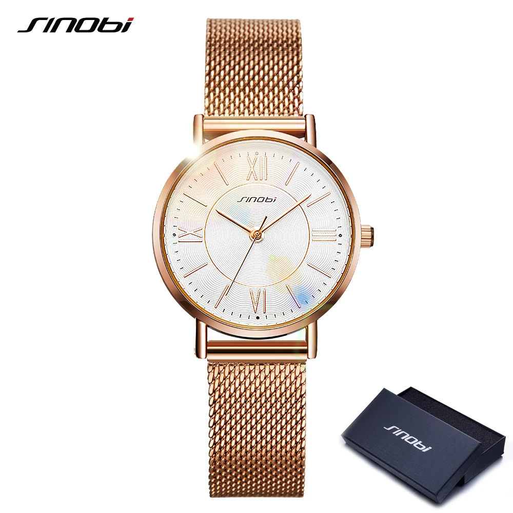 SINOBI Rose Golden Watches Women Watch Thin Japan Quartz Clock High Quality Waterproof Wristwatch Gift for Girl New Montre Femme
SINOBI Rose Golden Watches Women Watch Thin Japan Quartz Clock High Quality Waterproof Wristwatch Gift for Girl New Montre Femme