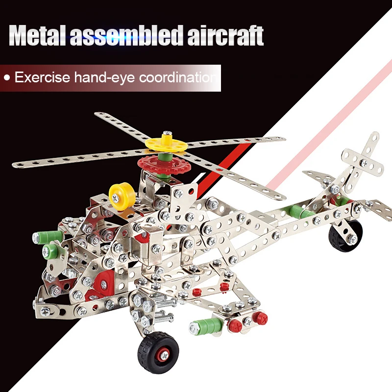 DIY Construction Metal Assembly Disassembly Carrier-based airplane Building Blocks Model Kit Educational Toys Kid Children Boys
DIY Construction Metal Assembly Disassembly Carrier-based airplane Building Blocks Model Kit Educational Toys Kid Children Boys