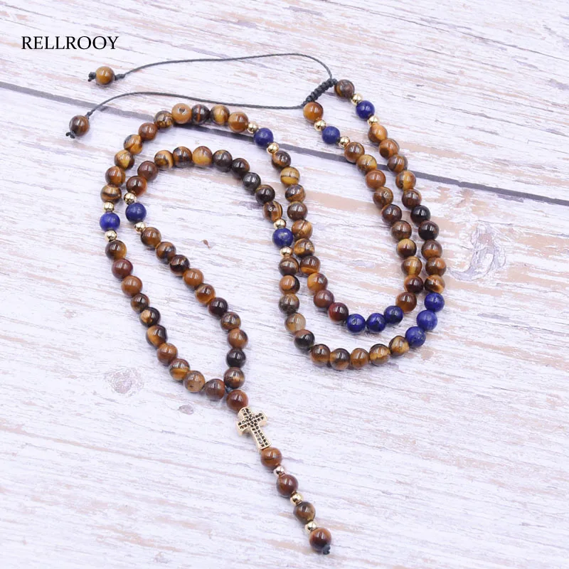 6MM natural tiger eye stone Beads necklace with 4mm copper beads CZ cross Pendant Mens Rosary Necklace Mens Mala jewelry
6MM natural tiger eye stone Beads necklace with 4mm copper beads CZ cross Pendant Mens Rosary Necklace Mens Mala jewelry