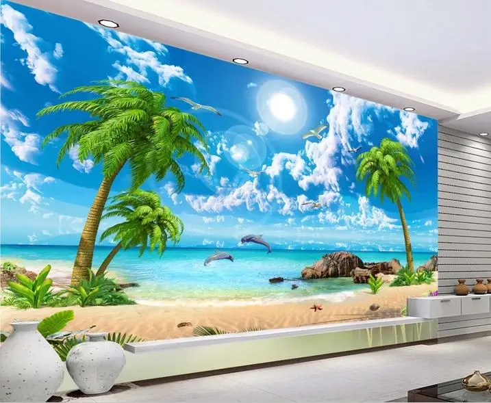 Home Decor 3D Wallpaper Mural Painting dolphin sea view beach scenery Wallpaper For Living room 3D Non-woven Wallpaper Mural
Home Decor 3D Wallpaper Mural Painting dolphin sea view beach scenery Wallpaper For Living room 3D Non-woven Wallpaper Mural