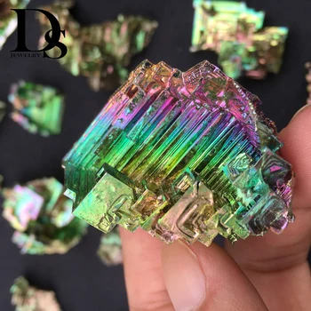 DS 50g Colorful Bismuth Crystals High Pure Bismuth Bi Metal Crystal Rainbow Metal Mineral Specimen Artwork Home Decration Gift
DS 50g Colorful Bismuth Crystals High Pure Bismuth Bi Metal Crystal Rainbow Metal Mineral Specimen Artwork Home Decration Gift