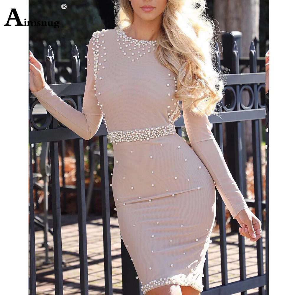 pink elegant long sleeve pearl beading Women dress sheath bodycon sexy dresses vestido de Festa Female the dresses party dresses
pink elegant long sleeve pearl beading Women dress sheath bodycon sexy dresses vestido de Festa Female the dresses party dresses