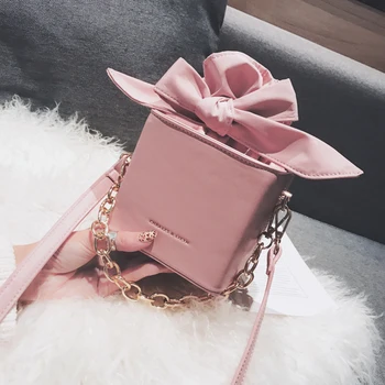 Fashion Chain Handbag Small Bags Women 2019 Pink Crossbody Bag Women's Bow Bucket Bag Messenger Shoulder Bags Girl Hot Sale
Fashion Chain Handbag Small Bags Women 2019 Pink Crossbody Bag Women's Bow Bucket Bag Messenger Shoulder Bags Girl Hot Sale