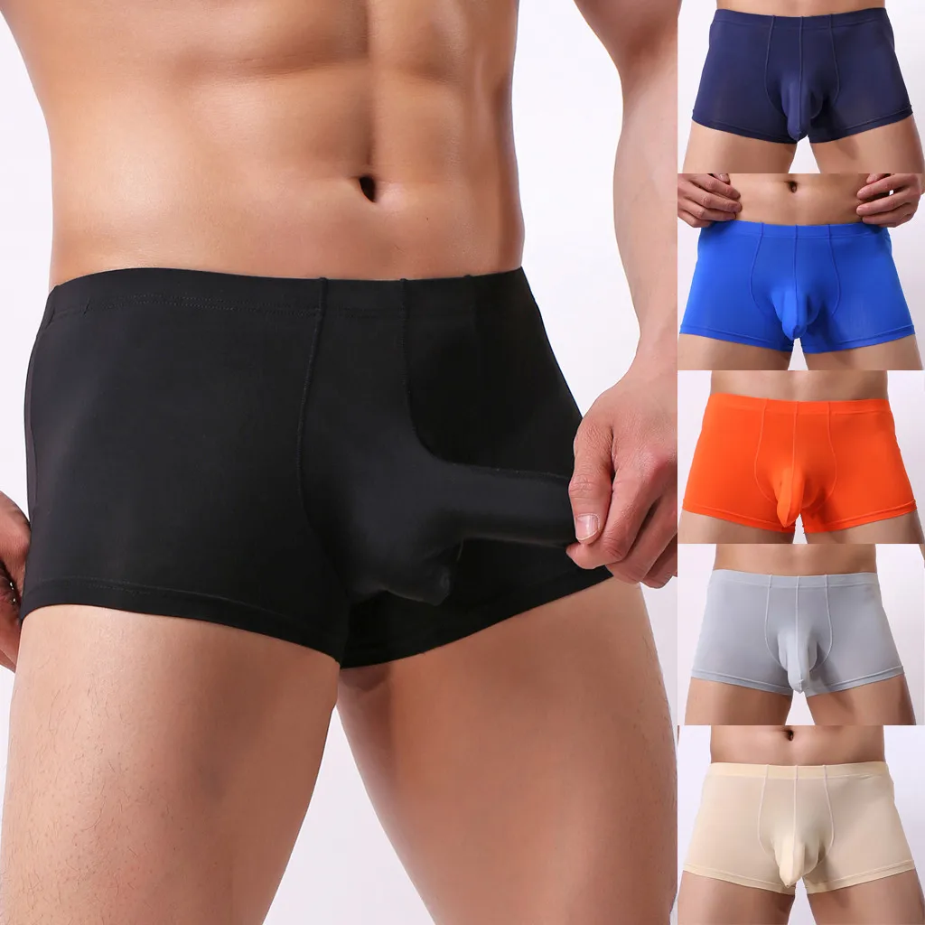 mens underpants Men's New Ice-Threaded Bullet Sexy Breathable Elephant Nose Underwear
mens underpants Men's New Ice-Threaded Bullet Sexy Breathable Elephant Nose Underwear