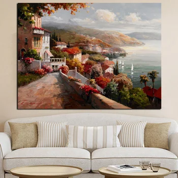 Print Abstract Pastoral Poster Boat Architectural Landscape Oil Painting on Canvas Modern Art Wall Picture for Living Room Decor
Print Abstract Pastoral Poster Boat Architectural Landscape Oil Painting on Canvas Modern Art Wall Picture for Living Room Decor