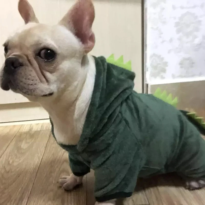 Winter Dog Clothes French Bulldog Pug Jacket Coat For Small Dogs Chihuahua Warm Clothing Funny Dinosaur Costumes
Winter Dog Clothes French Bulldog Pug Jacket Coat For Small Dogs Chihuahua Warm Clothing Funny Dinosaur Costumes