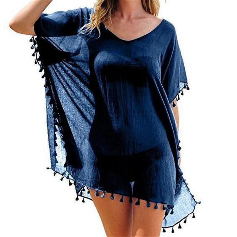 2019 New Chiffon Tassels Beach Wear Women Swimsuit Cover Up Swimwear Bathing Suits Summer Mini Dress Loose Solid Pareo Cover Up
2019 New Chiffon Tassels Beach Wear Women Swimsuit Cover Up Swimwear Bathing Suits Summer Mini Dress Loose Solid Pareo Cover Up