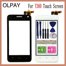 OLPAY 4.0 "עבור Huawei Ascend Y360 Y336 Y3 Y336-U02 מגע מסך זכוכית Digitizer פנל עדשת חיישן זכוכית משלוח דבק ומגבונים(China)