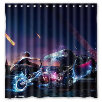 Bathroom Products Polyester Fabric BICYCLE MOTOCROSS&BMX Printed Shower Curtains Waterproof&Washable Bath Curtains 72"x72"
Bathroom Products Polyester Fabric BICYCLE MOTOCROSS&BMX Printed Shower Curtains Waterproof&Washable Bath Curtains 72"x72"