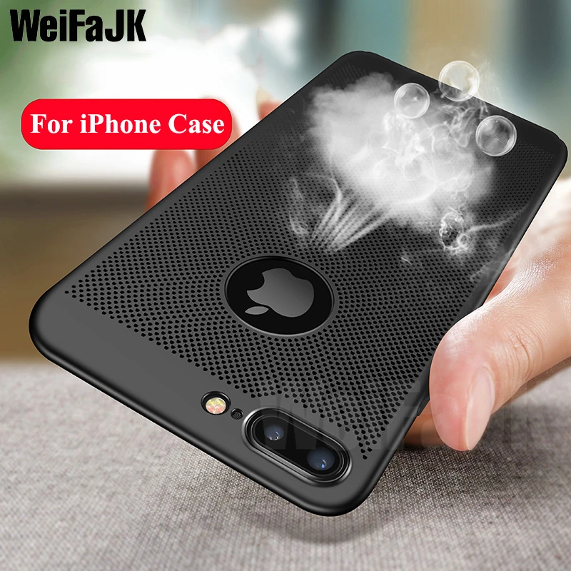 WeiFaJK Phone Case For 7 8 Plus Breathable Heat Dissipation Cases For iPhone X 8 7 6 6s Plus 5 5S Hard PC Back Protective Cover
WeiFaJK Phone Case For 7 8 Plus Breathable Heat Dissipation Cases For iPhone X 8 7 6 6s Plus 5 5S Hard PC Back Protective Cover