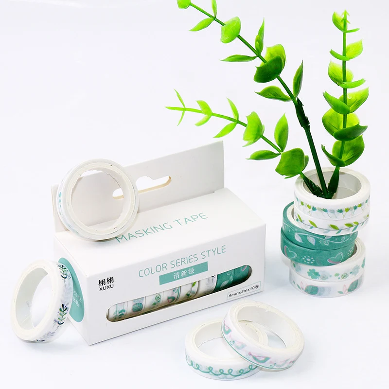 10pcs/lot DIY Various Kinds of Colorful Floral Tape Beautiful Scrapbook Notebook Decorative Tape Student Handmade Supplies
10pcs/lot DIY Various Kinds of Colorful Floral Tape Beautiful Scrapbook Notebook Decorative Tape Student Handmade Supplies
