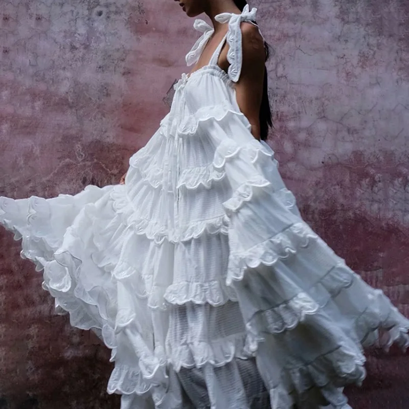 Strap Long Dress 2019 Summer Fashion Style Women Beautiful Princess Cascading Ruffle White Party Club Dress
Strap Long Dress 2019 Summer Fashion Style Women Beautiful Princess Cascading Ruffle White Party Club Dress