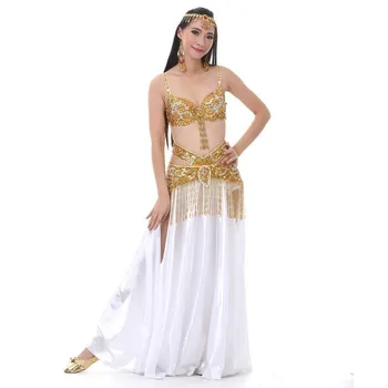 Belly Dance Bra And Belt Sets Long Skirt White Bellydancing Stage Performance Oriental Belly Dancing Clothes Bellydance Costume
Belly Dance Bra And Belt Sets Long Skirt White Bellydancing Stage Performance Oriental Belly Dancing Clothes Bellydance Costume