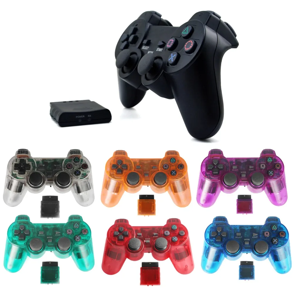 Wireless Gamepad for Sony Playstation 2 Controller for PS 2 Console Joystick Double Vibration Shock Joypad Wireless Controle
Wireless Gamepad for Sony Playstation 2 Controller for PS 2 Console Joystick Double Vibration Shock Joypad Wireless Controle
