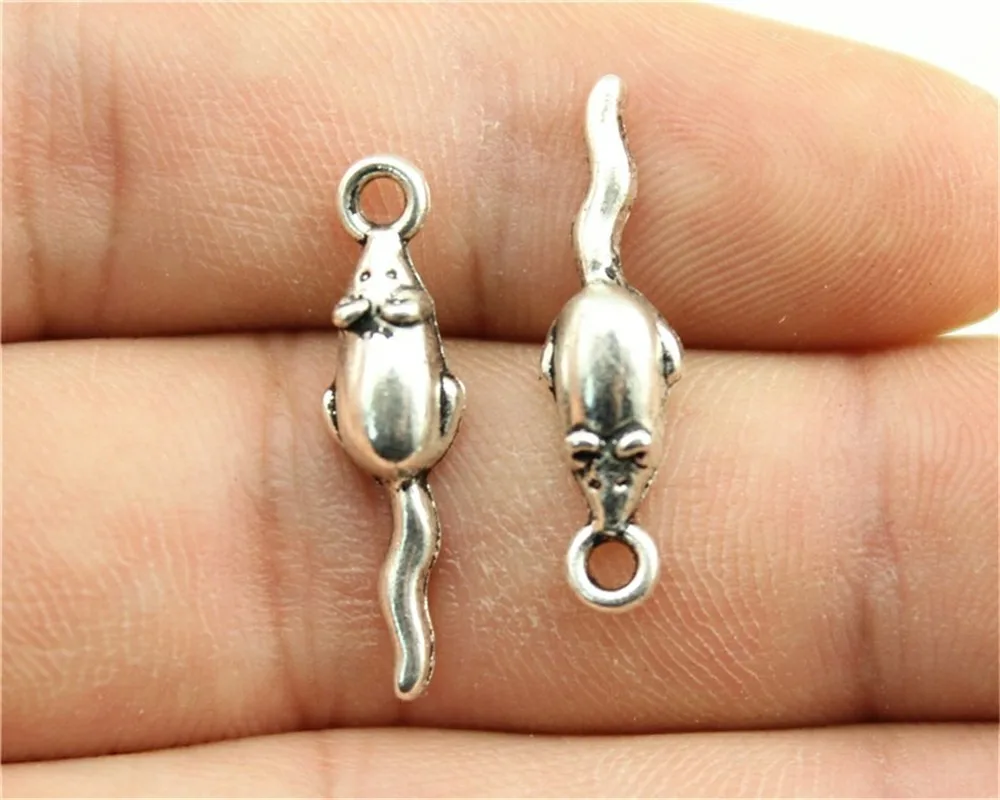 WYSIWYG 15pcs 24x6mm Pendant Small Mouse Mouse Rat Charm Pendants For Jewelry Making Antique Silver Mouse Pendants
WYSIWYG 15pcs 24x6mm Pendant Small Mouse Mouse Rat Charm Pendants For Jewelry Making Antique Silver Mouse Pendants