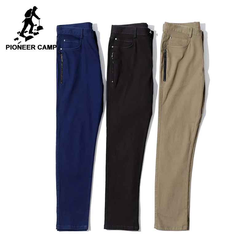 Pioneer Camp new straight solid casual pants men brand-clothing slim fit stretch trousers male quality khaki blue grey AXX701286
Pioneer Camp new straight solid casual pants men brand-clothing slim fit stretch trousers male quality khaki blue grey AXX701286