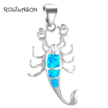 ROLILASON Top Sale Scorpio Style Blue Fire Opal Necklace Pendants 925 Silver Party Fashion Jewelry for Women OPS694
ROLILASON Top Sale Scorpio Style Blue Fire Opal Necklace Pendants 925 Silver Party Fashion Jewelry for Women OPS694