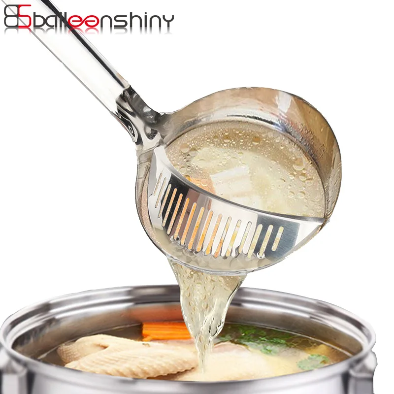BalleenShiny Stainless Steel Colander Filter Oil Spoon Scoop Kitchen Vegetable Strainer Long Drain Veggies Gadget Cooking Tools
BalleenShiny Stainless Steel Colander Filter Oil Spoon Scoop Kitchen Vegetable Strainer Long Drain Veggies Gadget Cooking Tools