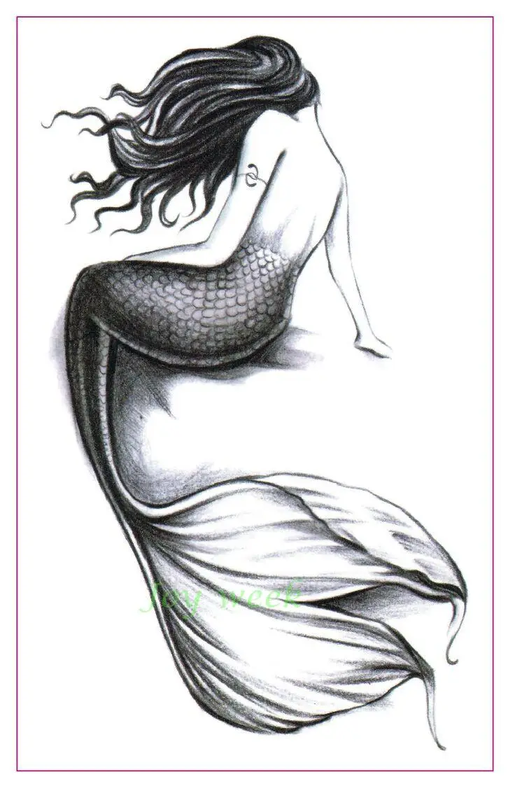 Waterproof Temporary Tattoo Sticker dreamcatcher fox mermaid henna tatto stickers flash tatoo fake tattoos for women girl 7 3