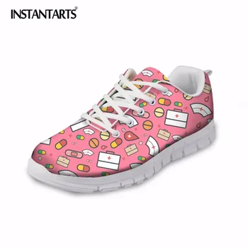 INSTANTARTS Cartoon Nurse Printing Breathable Mesh Running Shoes for Women Girls Summer Lightweight Outdoor Sport Shoes Female
INSTANTARTS Cartoon Nurse Printing Breathable Mesh Running Shoes for Women Girls Summer Lightweight Outdoor Sport Shoes Female