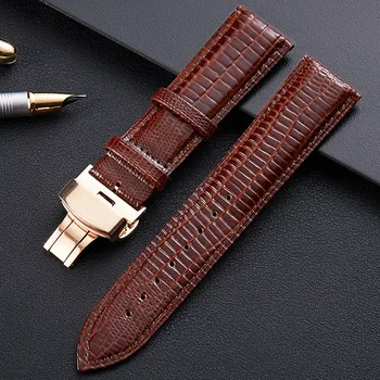 Leather Watchband Cow Leather Gold Butterfly Buckle Lizard Texture Watch Band 14mm 16mm 18mm 19mm 20mm 22mm 24mm
Leather Watchband Cow Leather Gold Butterfly Buckle Lizard Texture Watch Band 14mm 16mm 18mm 19mm 20mm 22mm 24mm