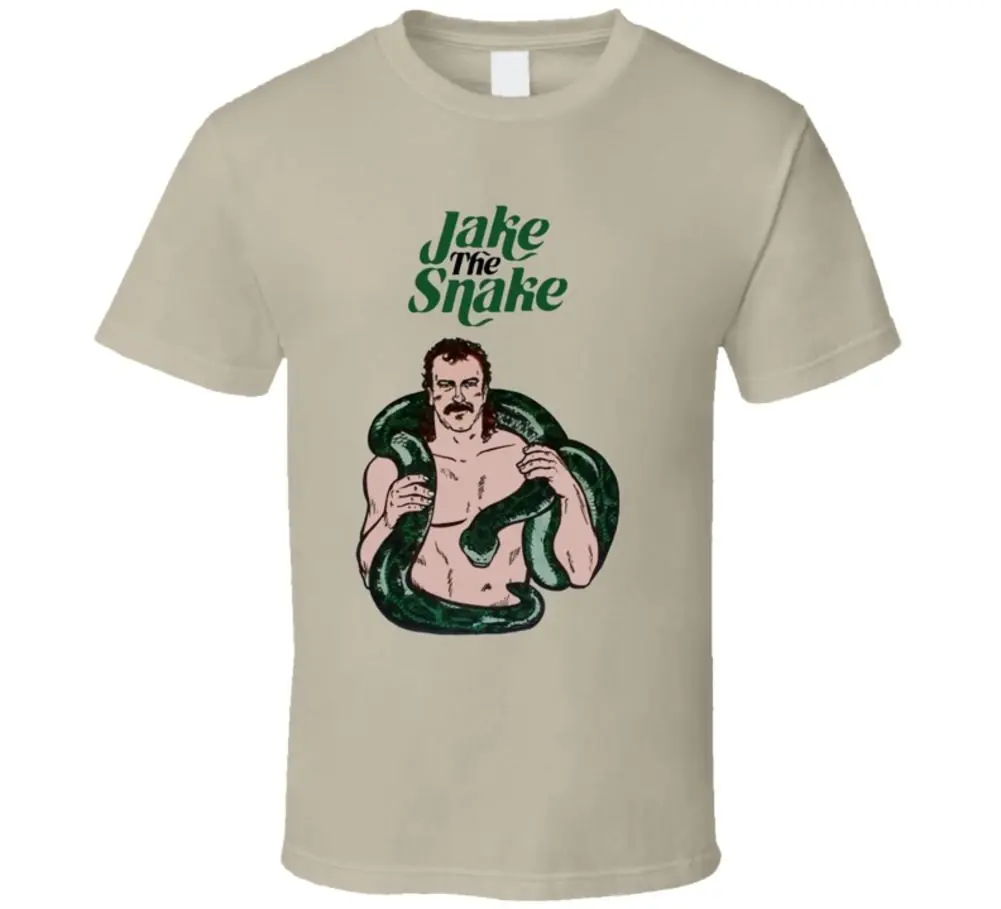 Jake The Snake Robert 80s Wrestling T Shirt- Tan shirt Cartoon t shirt men Unisex New Fashion tshirt Loose Size top ajax
Jake The Snake Robert 80s Wrestling T Shirt- Tan shirt Cartoon t shirt men Unisex New Fashion tshirt Loose Size top ajax